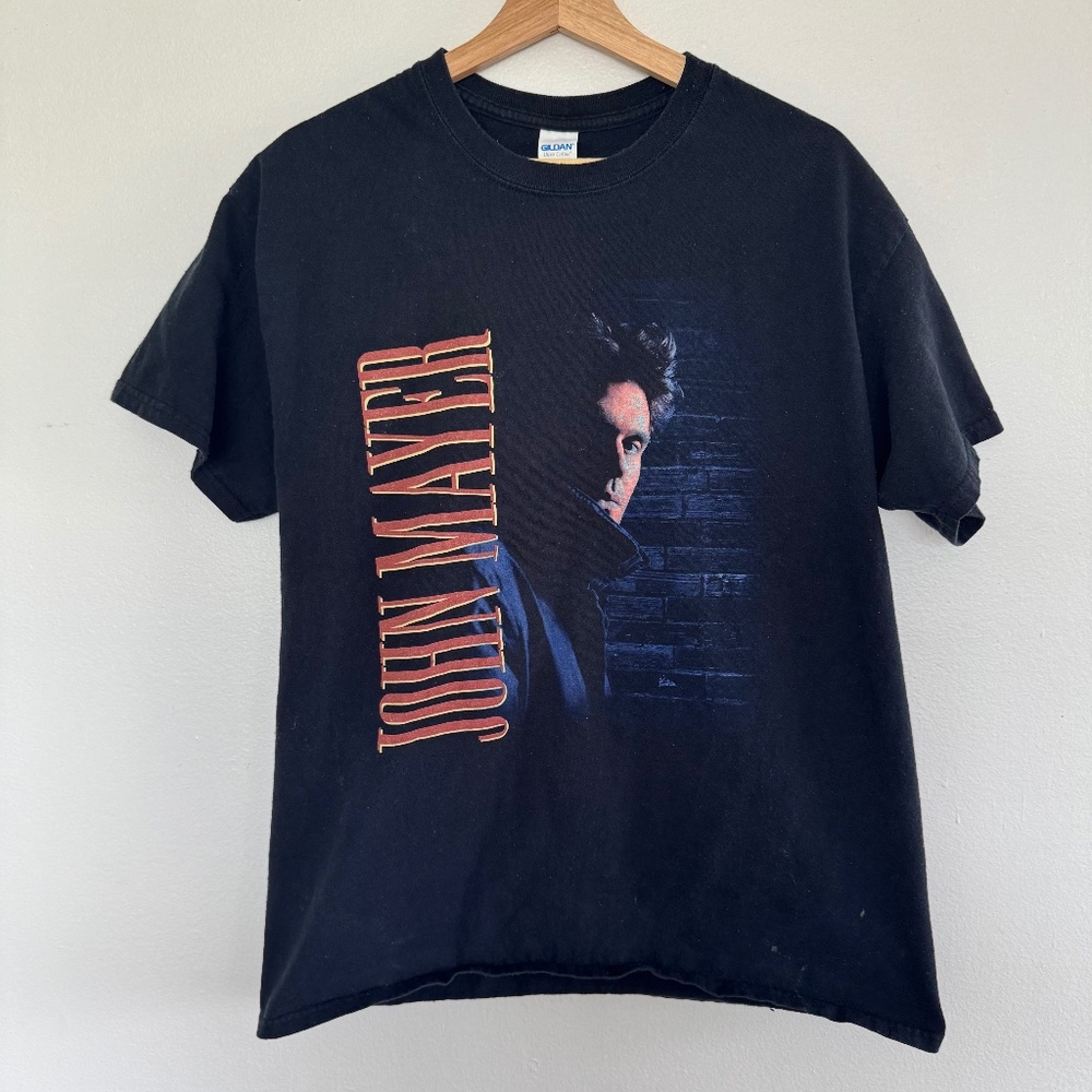 John Mayer T-Shirt Mens Large Black Summer Tour 2019 Music Rock Band Concert Tee